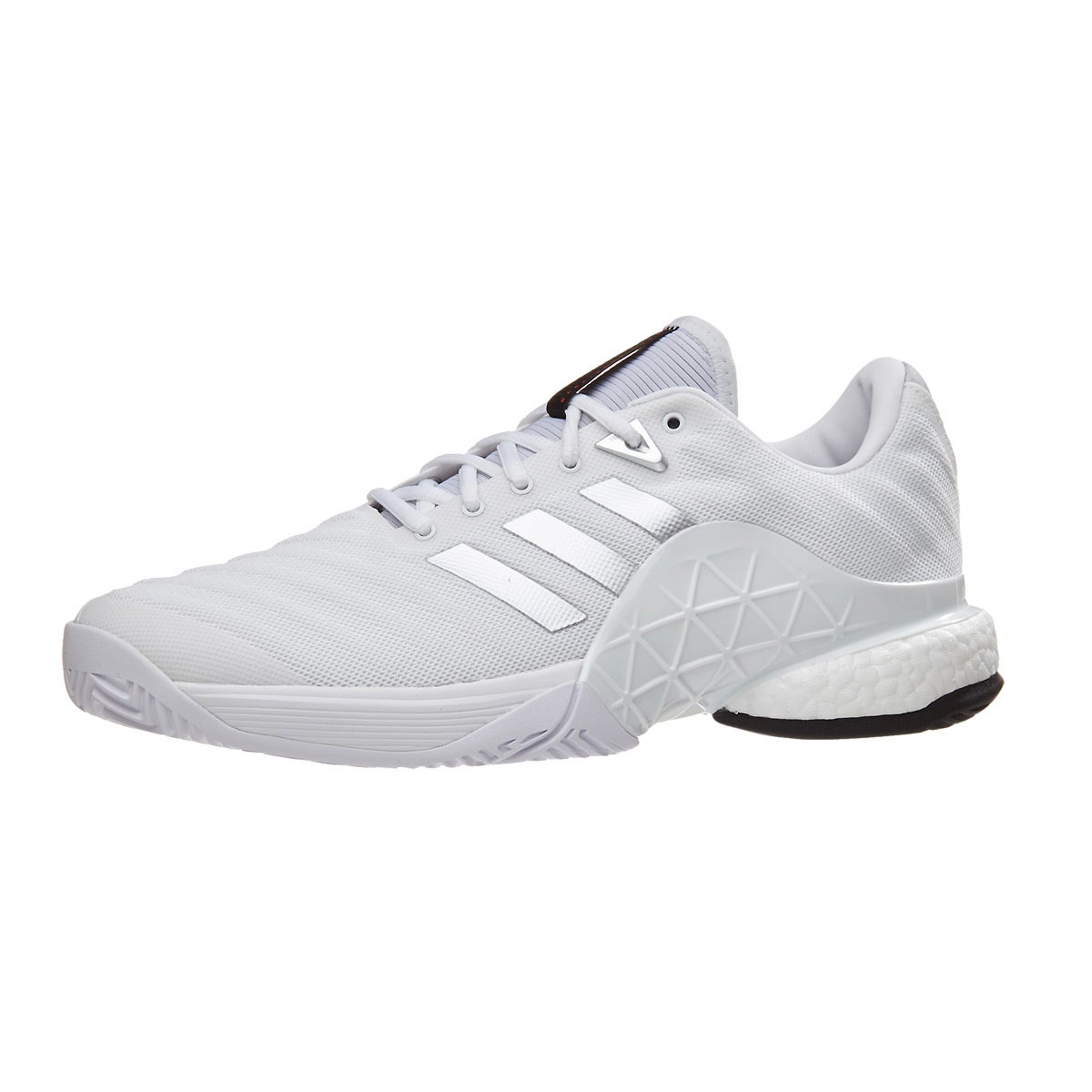 adidas barricata 18 impulso bianco / argento delle scarpe maschili 360 ° vista adidas barricata 18 impulso bianco / argento delle scarpe maschili 360 ° vista