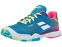 Babolat Jet Mach II Clay Blue/Pink Womens Shoes