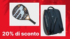 Selezione di racchette e borse da padel
