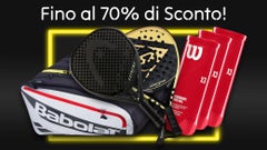 Su racchette e borse da padel selezionate