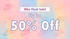 On select Nike shoes and apparel 