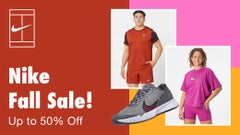 On select Nike shoes and apparel 