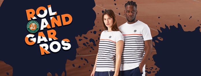 T-Shirt Roland Garros Collection Officielle Tennis - 100% Coton