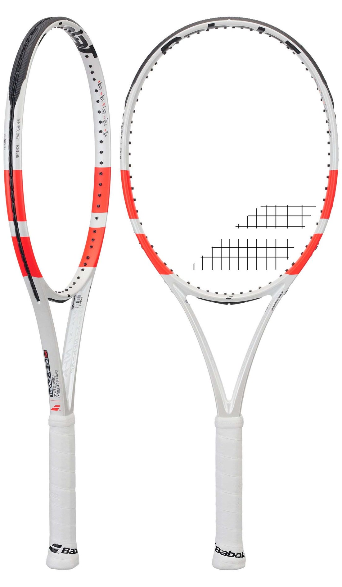 Raquette Tennis Babolat Pure Strike - Manche 2 (4 1/4) - Occasion