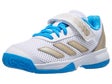 adidas Courtflash Comfort K AC White/Aqua Junior Shoes