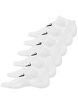 6 paires de chaussettes basses Asics blanches