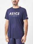 Asics Herren Core Court Graphic Crew Marineblau