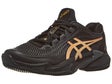 Asics Court FF 3 Novak SANDPLATZ Herrenschuh Schwarz/Gold 
