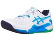 Asics Gel Resolution 9 SANDPLATZ Herrenschuh Wei&#xDF;/Aqua
