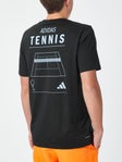 adidas Men Tennis Cat T-Shirt Black S
