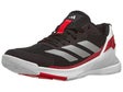 adidas Crazyquick LS Padel Herrenschuh Schwarz/Silber/Rot