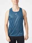 ASICS Men's Fujitrail Singlet Blue XL