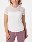 Camiseta tirantes mujer Asics Core Court - Blanco/P&#xFA;rpura