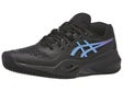 Chaussures Femme Asics Gel Resolution X Black/Blue - TERRE BATTUE