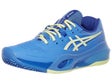 Chaussures Femme Asics Gel Resolution X Blue/Yellow - TERRE BATTUE
