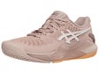 Chaussures Femme Asics Gel Resolution 9 Rose/Blanc - TERRE BATTUE