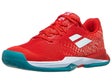 Scarpe Babolat Jet Mach III Rosso Fiesta Junior  - TUTTE LE SUPERFICI