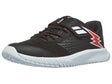 Zapatillas j&#xFA;nior Babolat Pulsion Velcro Negro/Rojo Fiesta MULTIPISTA