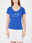 Camiseta manga corta mujer Babolat Exercise Flag