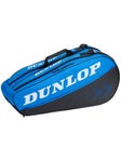 Sac 6 raquettes Dunlop FX Club Noir/Bleu