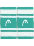 HEAD Striped 5'' Wristband Turquoise/White