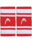 HEAD Striped 5'' Wristband Red/White