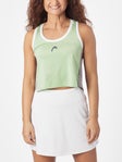 HEAD Women Play Crop Tank Green L