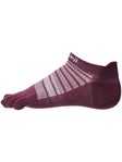 Injinji Run Lightweight No-Show Wool Socks Red XL