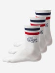 Lacoste 3-Pack French Socks White/Navy/Red 39/42