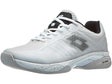 Zapatillas hombre Lotto Mirage 300 All White/Negro MOQUETA