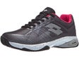 Lotto Mirage 300 Clay  All Black/White/Red Men's Shoes