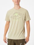 ASICS Men's Fujitrail Logo SS Top Khaki XL