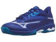 Scarpe Mizuno Wave Exceed Light 2  Blu/Bianco/Blu Uomo - TERRA BATTUTA