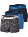 Nike Men's Cotton Stretch 3-Pack Trunk - Print/Blue