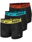 Nike Men's Elite Breathe 3-Pack Trunk - Bk/Bl/Rd