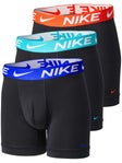Nike Men's Essential Micro 3-Pack Boxer Brief - Bk/Bl/R
