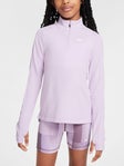 Nike Girl's Summer Half-Zip Longsleeve Top