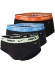 Nike Men's Cotton Stretch 3-Pack Brief - Yw/Pr/Bk