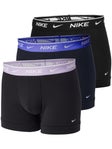 Nike Men's Cotton Stretch 3-Pack Trunk - Black/Purple