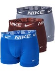 Nike Men's Essential Micro 3-Pack Trunk - Blue/Grey/Red