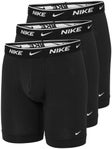 Nike Herren Long Boxershorts 3er-Pack Schwarz