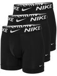 Nike Herren Microfiber Boxershorts 3er-Pack Schwarz