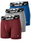 3 boxers longs Homme Nike Essential Micro - Rouge/Multi