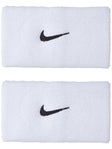 Nike Swoosh Doublewide Wristbands White/Black