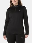 ASICS Women's Core LS 1/2 Zip Winter Top Black L