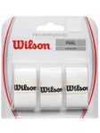 Wilson Pro Perforated Overgrip 3 Pack White