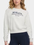Wilson Damen Fr&#xFC;hjahr Sidelin Crew Sweatshirt