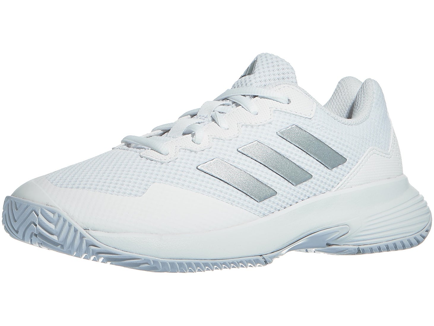 adidas GameCourt 2 AC White/Silver Women's Shoes Tennis Warehouse Europe