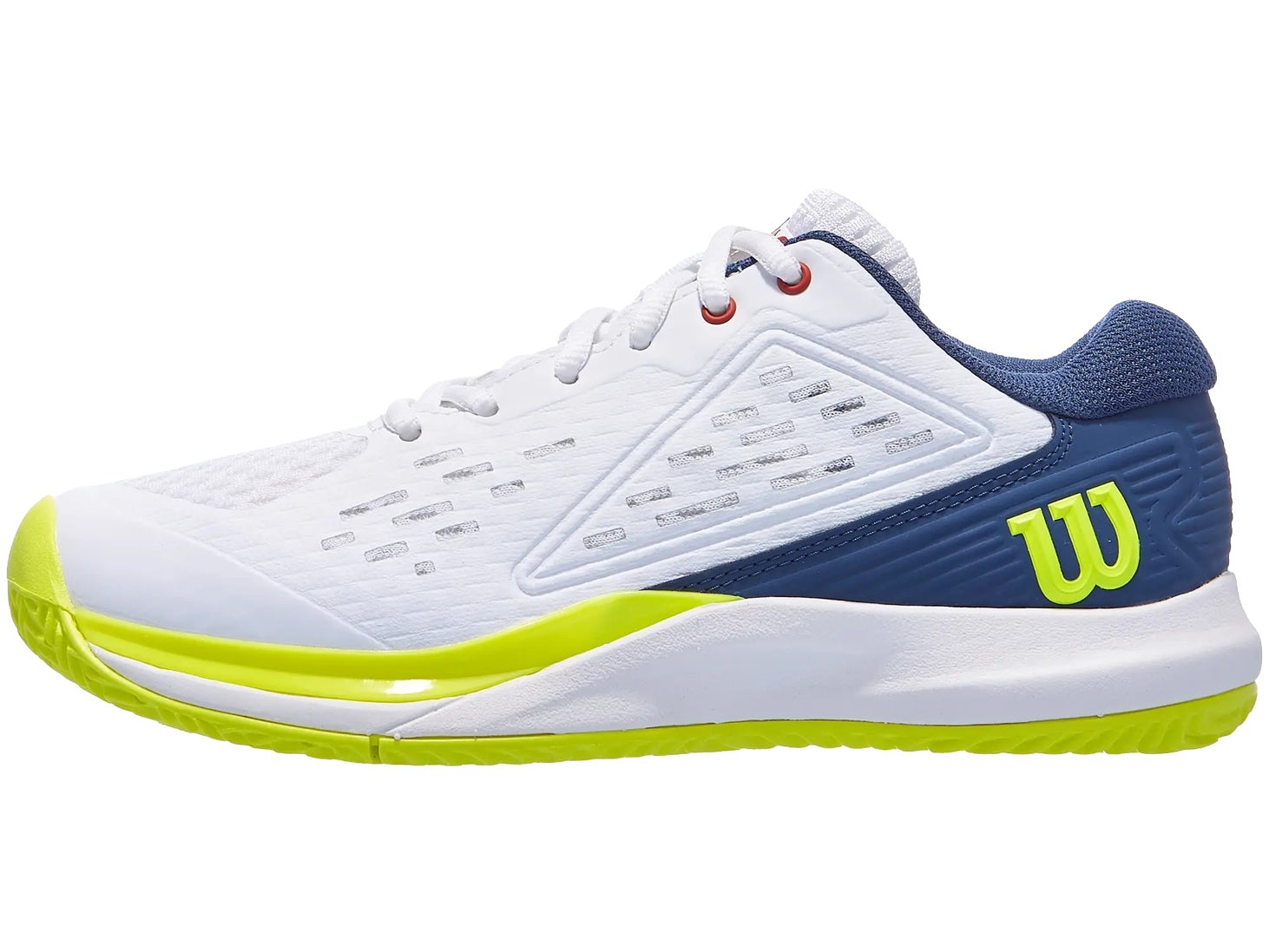 Wilson Rush Pro Ace JR Wh/Blue Junior Shoe US 6.0