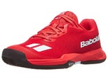 Chaussures Junior Babolat Jet Mach III Cherry Tomato/Wh - TERRE BATTUE